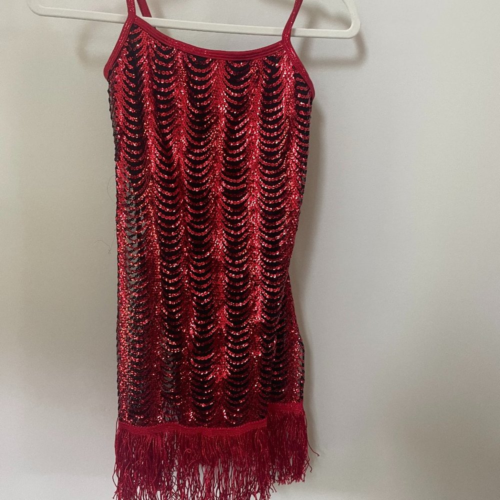 Red flapper skating/dance dress or costume